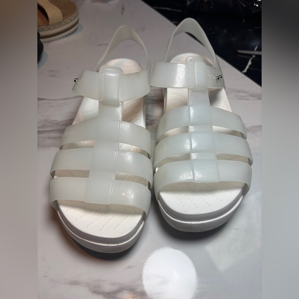 CROCS SPLASH GLOSSY FISHERMAN sandal size 8 - Picture 6 of 11